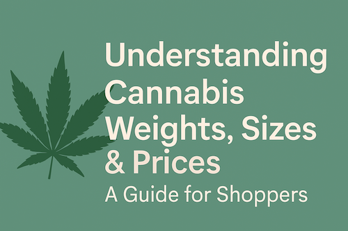 Consumer guide to cannabis weights.